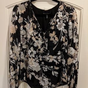 White House Black Market Floral Blouse, size 10